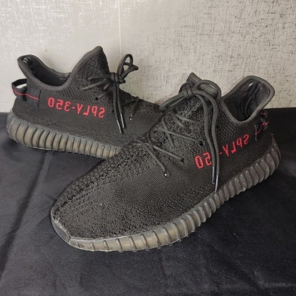 Adidas Yeezy Boost 350 V2 Black Red Sneakers
